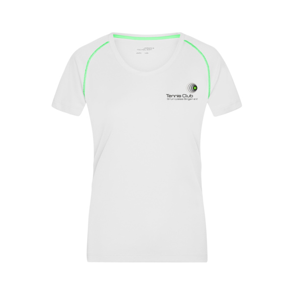 Brustdruck schwarz - Ladies' Sports T-Shirt Miniaturansicht