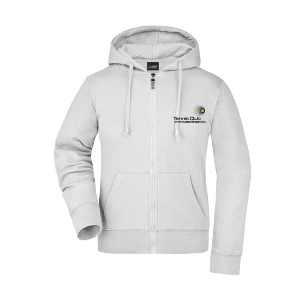 Bruststick dunkel - Ladies' Hooded Jacket Miniaturansicht